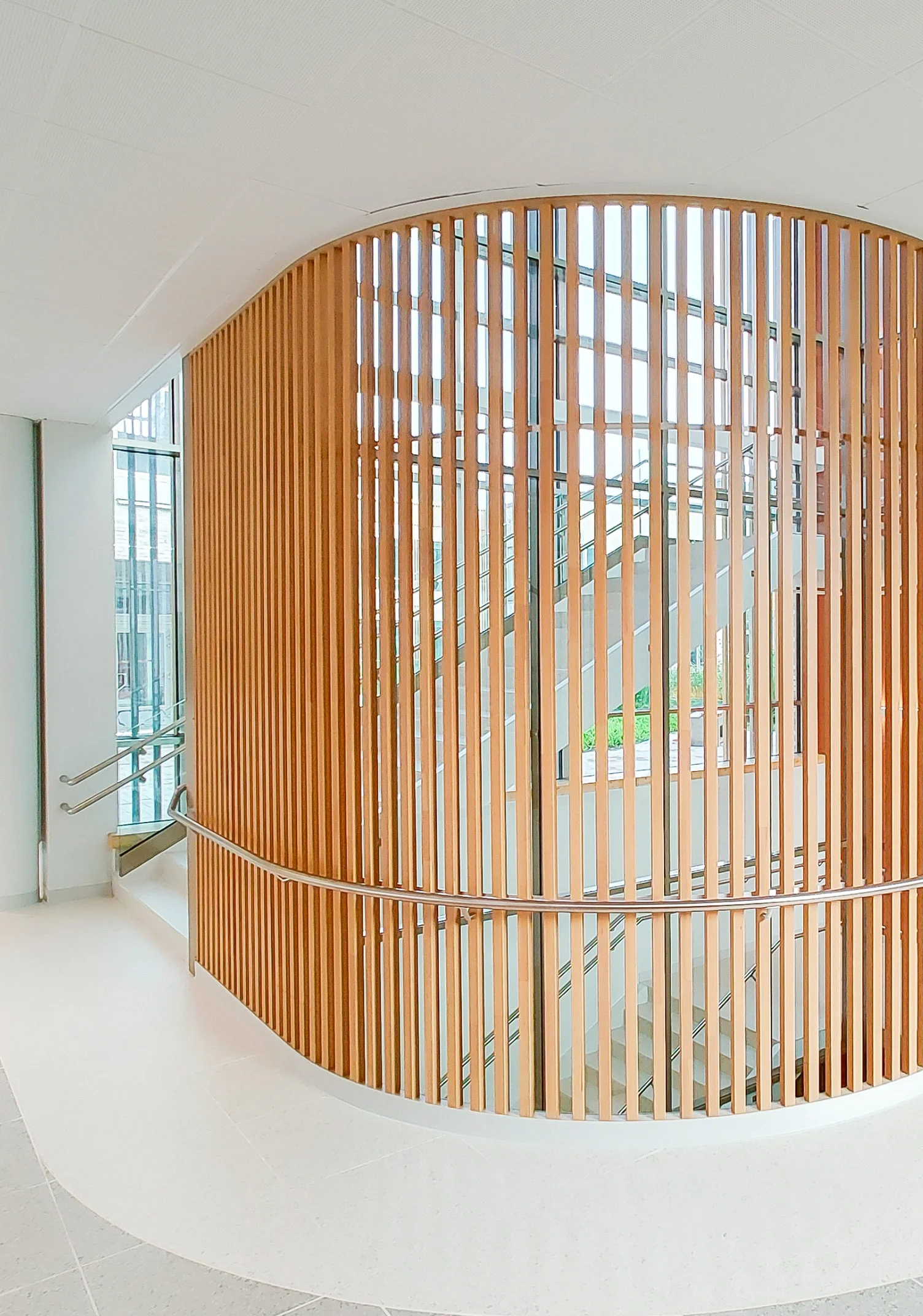 Stainless Steel Tubular Handrail Stairs - Modern Design, Custom Height - View #2